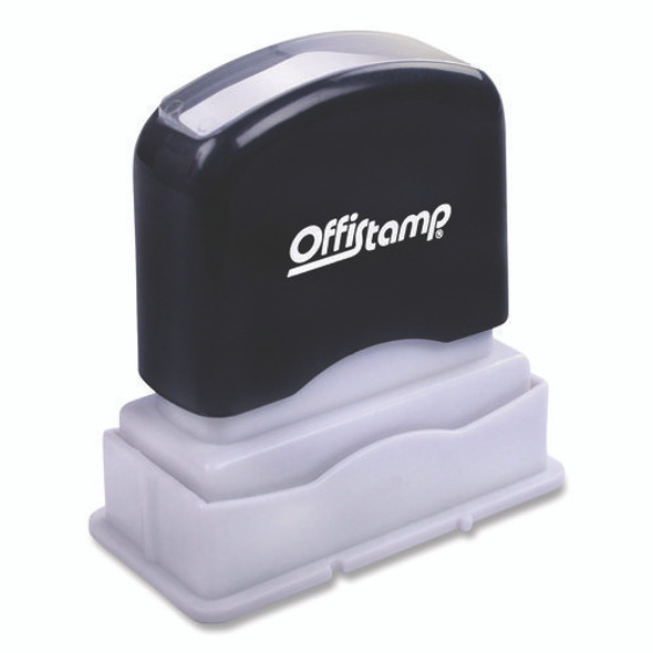 Pre-Inked Message Stamp, DRAFT, 1.63" x 0.38", Red Ink