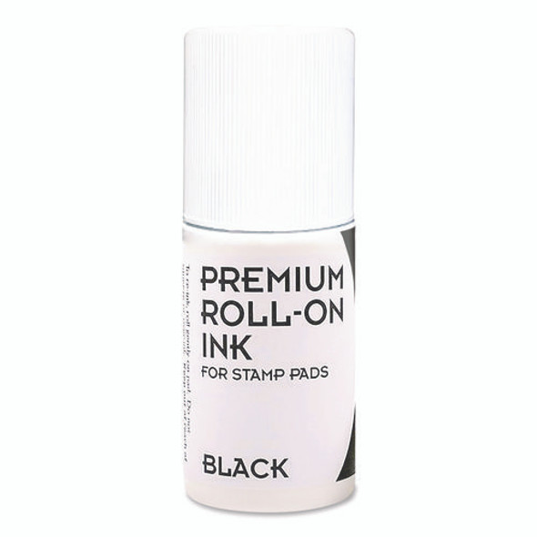 Premium Roll-On Ink, 2 oz, Black