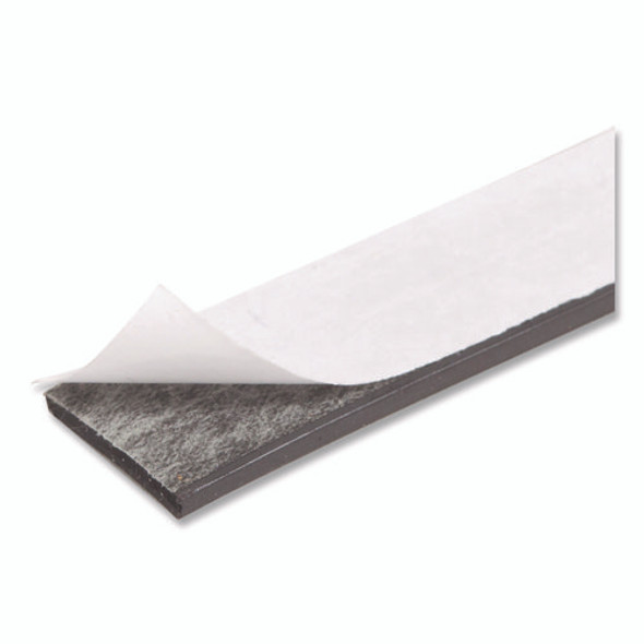 Magnetic Adhesive Tape Roll, 0.5" x 50 ft, Black