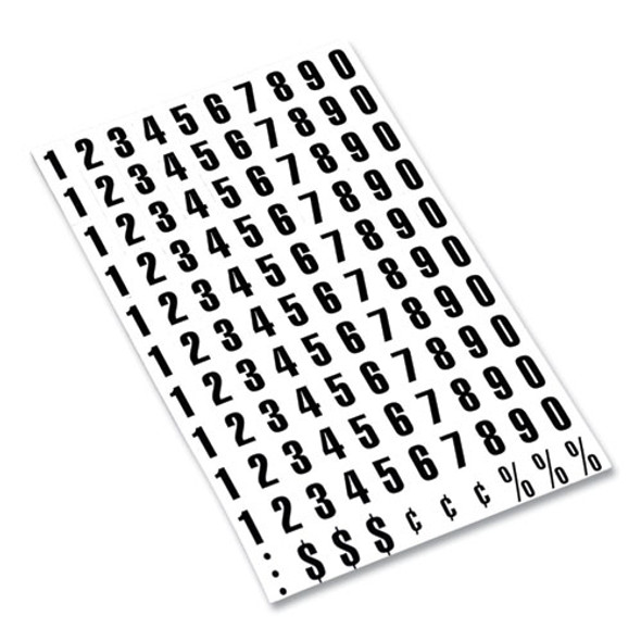 Heavy-Duty Board Magnets, Numbers, 0.75" Tall, Black Characters, 109 Pieces Heavy-Duty Board Magnets, Numbers, 0.75" Tall, Black Characters, 109 Pieces