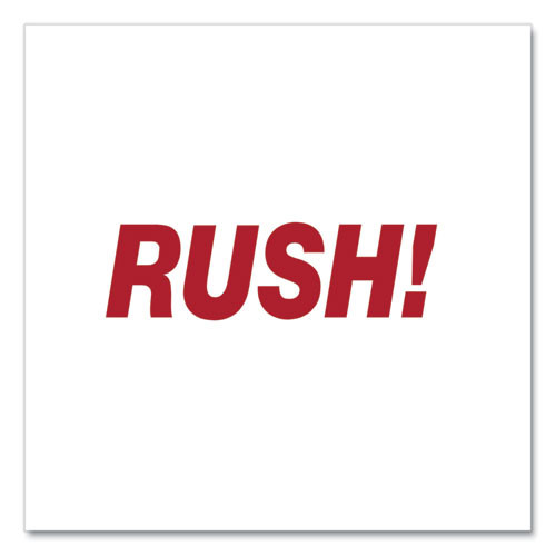 Message Stamp, RUSH, Pre-Inked One-Color, Red