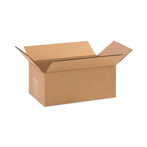 Shipping Boxes, Regular Slotted Container (RSC), 6" x 10" x 4", Brown Kraft, 25/Bundle