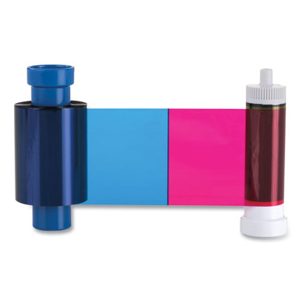 300 Dual YMCKO/2 Printer Ribbon, Black/Cyan/Magenta/Yellow