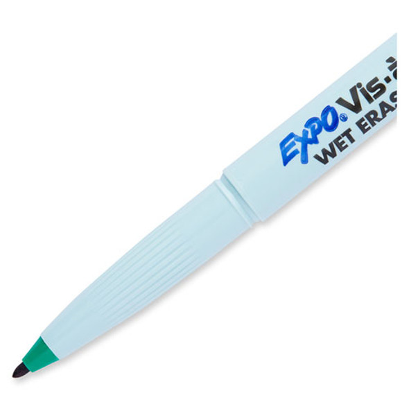 Vis-a-Vis Wet Erase Marker, Fine Bullet Tip, Green, Dozen Vis-a-Vis Wet Erase Marker, Fine Bullet Tip, Green, Dozen