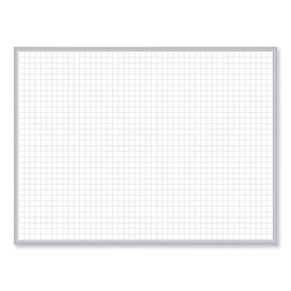 Non-Magnetic Whiteboard with Aluminum Frame, 36" x 23.81", White Surface, Satin Aluminum Frame