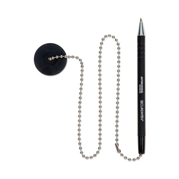 Antimicrobial Ballpoint Counter Pen, Medium 1 mm, Black Ink, Black Barrel