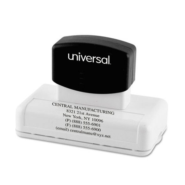 Recycled Custom Micropore Stamp, Preinked, 3.25 x 1.75