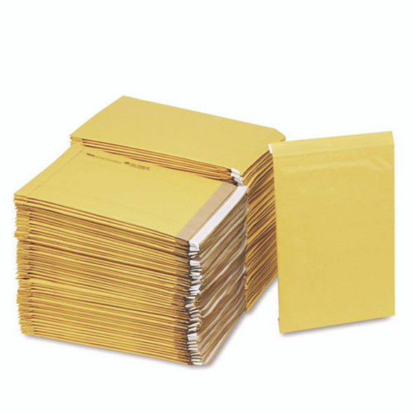 Jiffy Padded Mailer, #5, Paper Padding, Self-Adhesive Closure, 10.5 x 16, Golden Kraft, 100/Carton