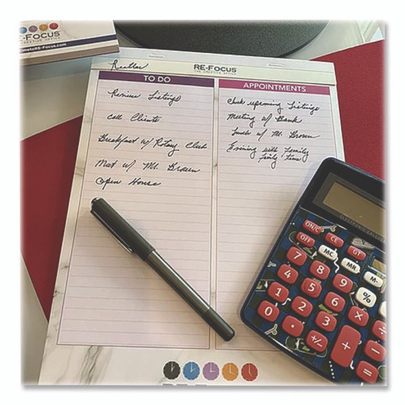 Premium Legal Pads To-Do/Appointment Lists, List Format, (30) Light Purple/Dark Purple/White Marble 8.5 x 11 Sheets, 2/Pack