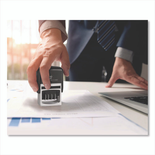 4 in 1 e-Message Dater, 0.94 x 1.75, COMPLETED/EMAILED/ENTERED/SCANNED