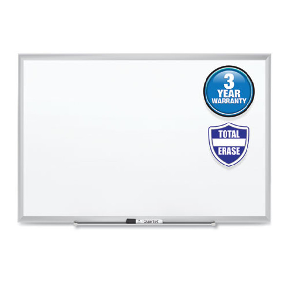 Classic Series Total Erase Dry Erase Boards, 24" x 18", White Surface, Anodized Aluminum Frame