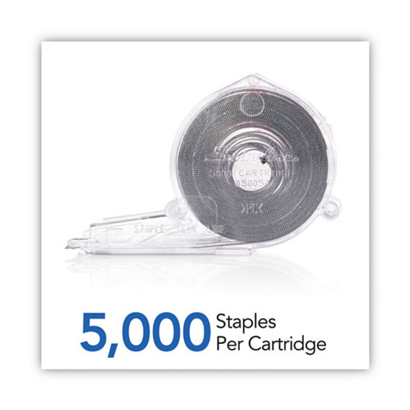 Cartridge Staples, 0.25" Leg, 0.5" Crown, Steel, 5,000/Box