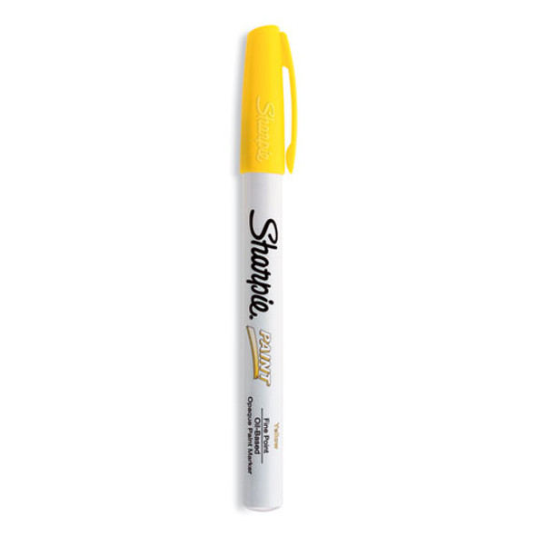 Permanent Paint Marker, Fine Bullet Tip, Yellow