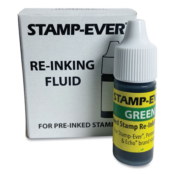 Refill Ink for Clik! and Universal Stamps, 7 mL Bottle, Green