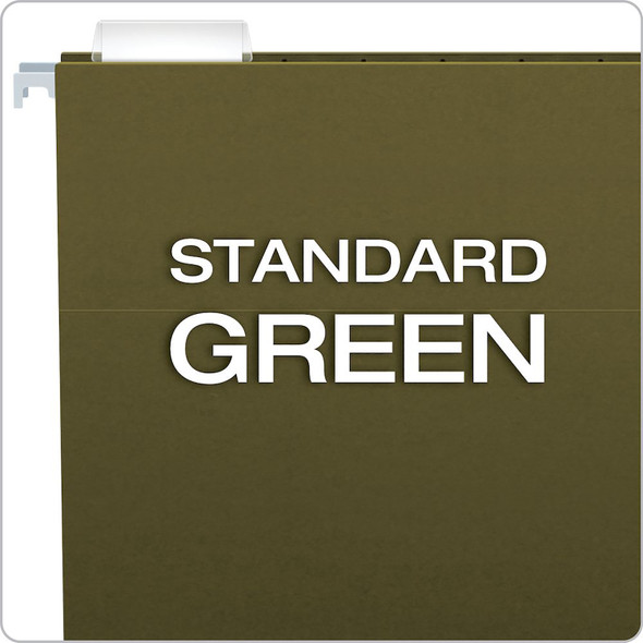 Recycled Hanging Folders, Letter Size, Standard Green, 1/5 Cut, Box of 25 Recycled Hanging Folders, Letter Size, Standard Green, 1/5 Cut, Box of 25