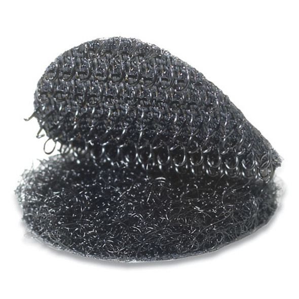 Sticky-Back Fasteners, Removable Adhesive, 0.75" dia, Black, 200/Box