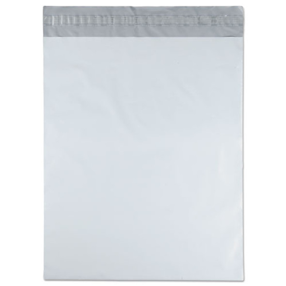 Redi-Strip Poly Mailer, #5 1/2, Square Flap with Perforated Strip, Redi-Strip Adhesive Closure, 14 x 17, White, 100/Pack