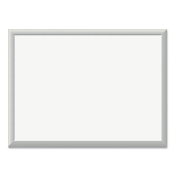Magnetic Dry Erase Board with Aluminum Frame, 24" x 18" (Actual Size: 23" x 17"), White Surface, Satin Aluminum Frame