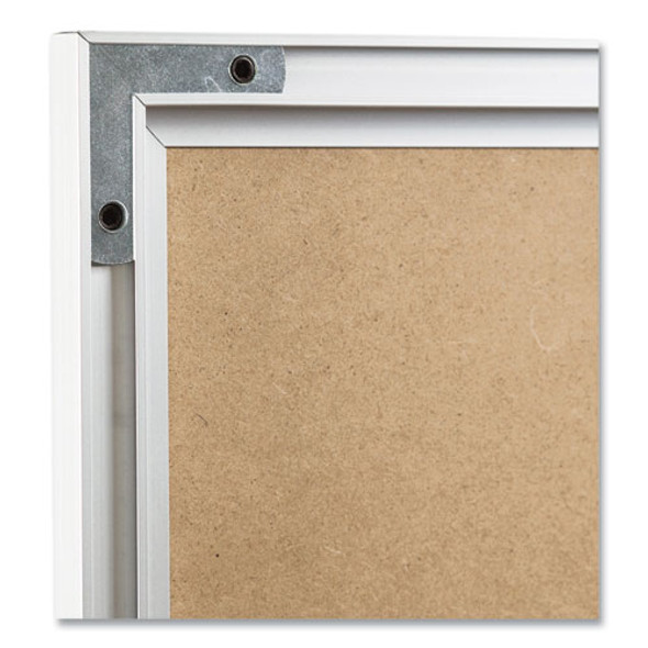 Magnetic Dry Erase Board with Aluminum Frame, 24" x 18" (Actual Size: 23" x 17"), White Surface, Satin Aluminum Frame