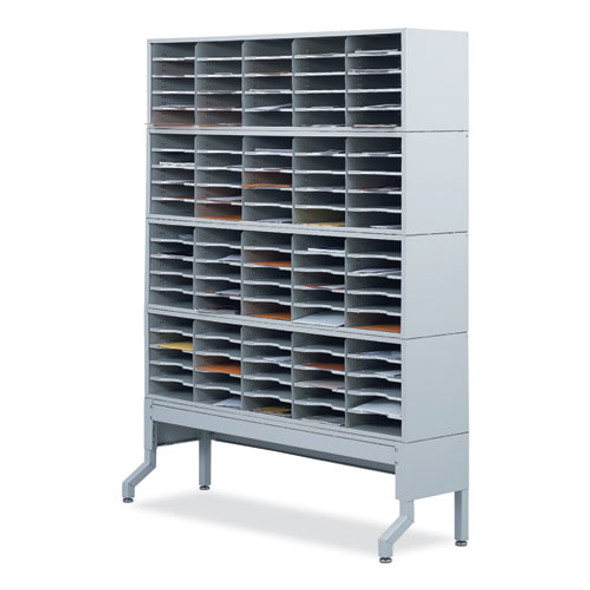 E-Z Sort Additional Mail Trays, 5 Shelves, 11 x 12.5 x 0.5, Gray