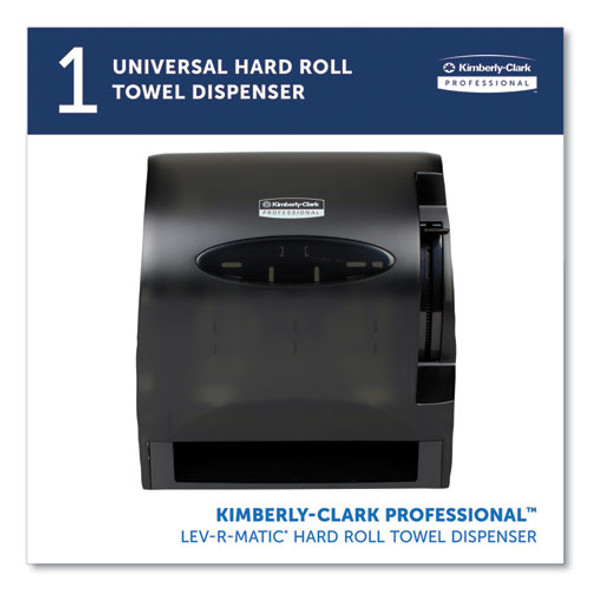Lev-R-Matic Roll Towel Dispenser, 13.3 x 9.8 x 13.5, Smoke