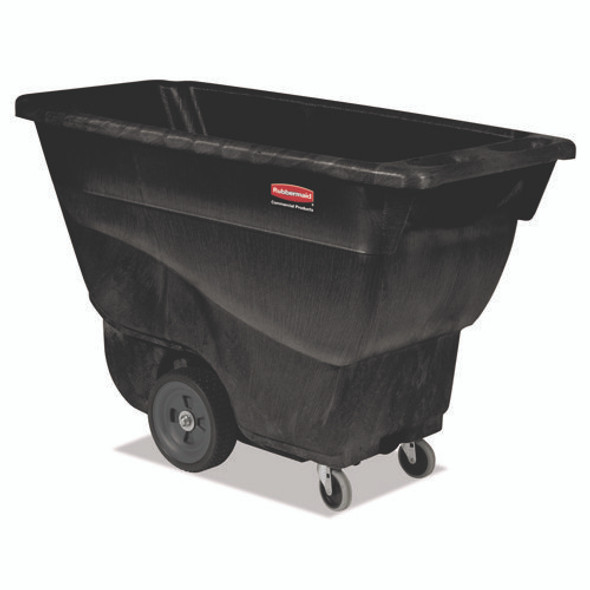 0.5 cu yd Structural Foam Tilt Truck, Utility Duty, 450 lb Capacity, Black