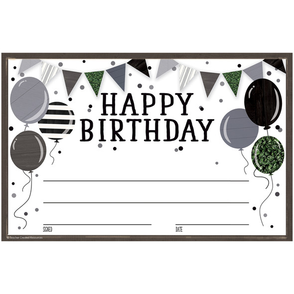 Modern Farmhouse Happy Birthday Awards, 30 Per Pack, 6 Packs Modern Farmhouse Happy Birthday Awards, 30 Per Pack, 6 Packs