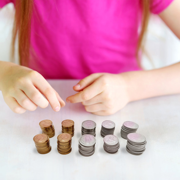 Play Money: Assorted Coins, Pack of 6