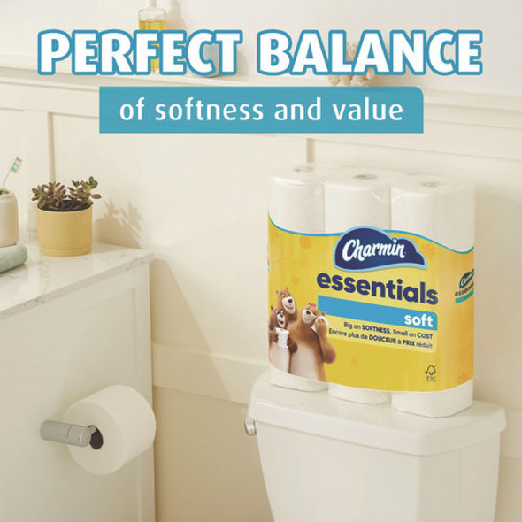 Essentials Soft Bathroom Tissue, Septic Safe, 2-Ply, 330 Sheets/Roll, 18 Rolls/Carton