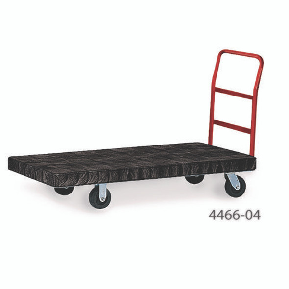 Heavy-Duty Platform Truck Cart, 1,200 lb Capacity, 24 x 48 Platform, Black