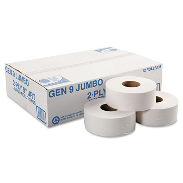 Jumbo Roll Bath Tissue, Septic Safe, 2-Ply, White, 3.3" x 700 ft, 12/Carton Jumbo Roll Bath Tissue, Septic Safe, 2-Ply, White, 3.3" x 700 ft, 12/Carton