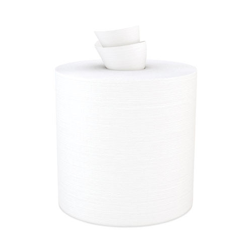 Tuff-Job Spunlace Towels, Centerpull Roll, 8 x 13, White, 369 Sheets/Roll, 6/Carton