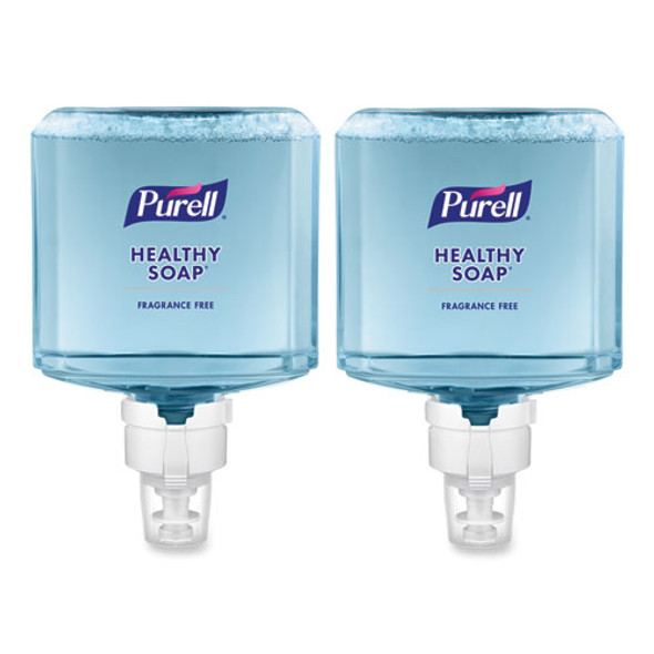 HEALTHY SOAP Gentle and Free Foam Refill, For ES8 Dispensers, Fragrance-Free, 1,200 mL, 2/Carton