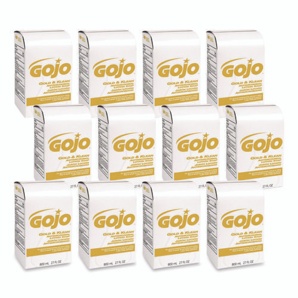 Gold and Klean Lotion Soap Bag-in-Box Dispenser Refill, Floral Balsam Scent, 800 mL