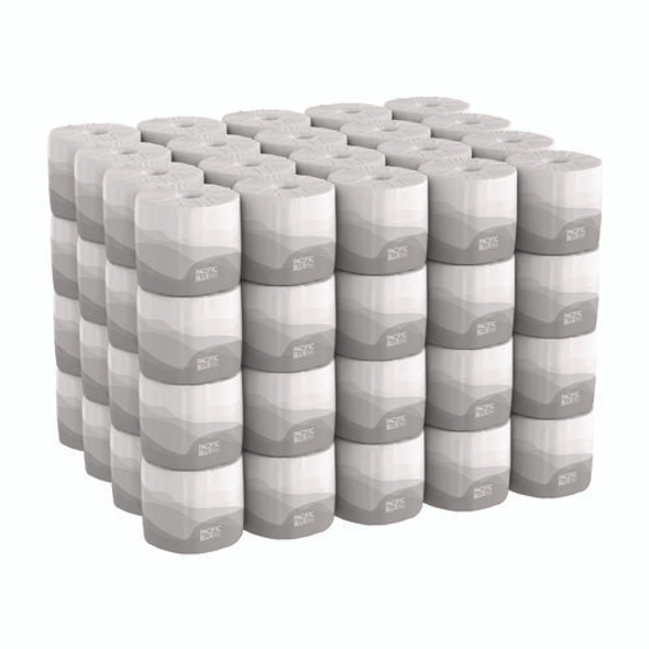 Pacific Blue Basic Bathroom Tissue, Septic Safe, 2-Ply, White, 550 Sheets/Roll, 80 Rolls/Carton