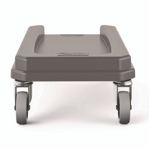 23 Gallon Resin Slim Trash Can Dolly, 11.88" x 20.78" x 6.18", Gray