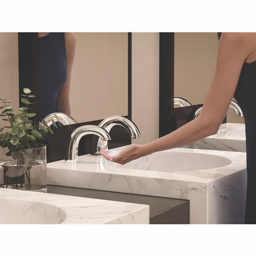 One Shot Soap Dispenser - Touch Free, Foam, 11 x 14 x 3.5, Chrome