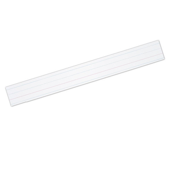 Zaner-Bloser™ Sentence Strips, White, 1-1/2 in x 3/4 in x 3/4 in ruled 3" x 24", 100 Strips Per Pack, 3 Packs Zaner-Bloser™ Sentence Strips, White, 1-1/2 in x 3/4 in x 3/4 in ruled 3" x 24", 100 Strips Per Pack, 3 Packs