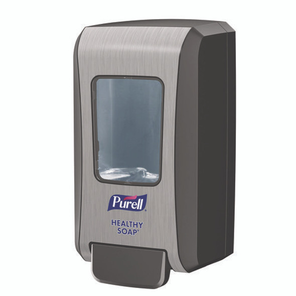 FMX-20 Soap Push-Style Dispenser, 2,000 mL, 6.5 x 4.65 x 11.86, Graphite/Chrome, 6/Carton