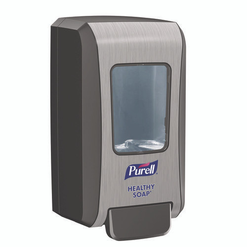 FMX-20 Soap Push-Style Dispenser, 2,000 mL, 6.5 x 4.65 x 11.86, Graphite/Chrome, 6/Carton