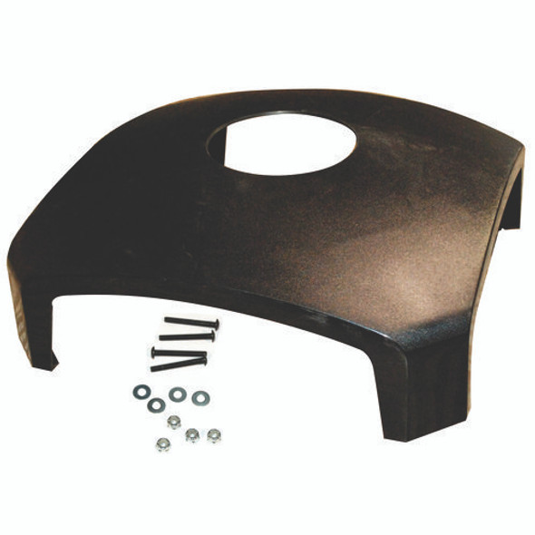 Dome Top with Hole for Waste Receptacle, 25.5" x 25.5" x 9.75", Driftwood