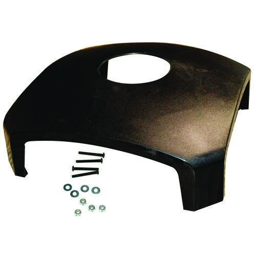 Dome Top with Hole for Waste Receptacle, 25.5" x 25.5" x 9.75", Driftwood