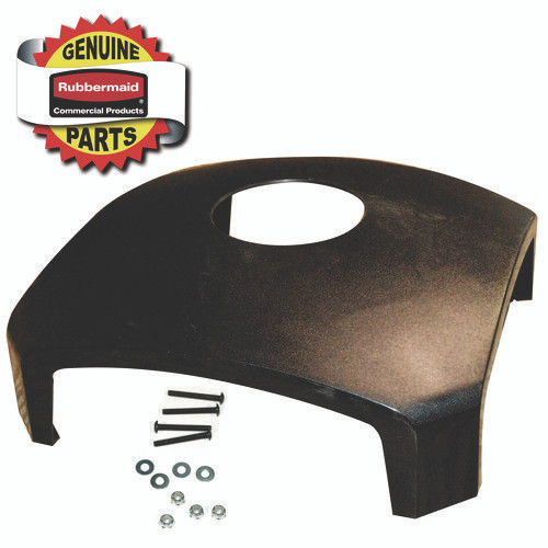 Dome Top with Hole for Waste Receptacle, 25.5" x 25.5" x 9.75", Driftwood