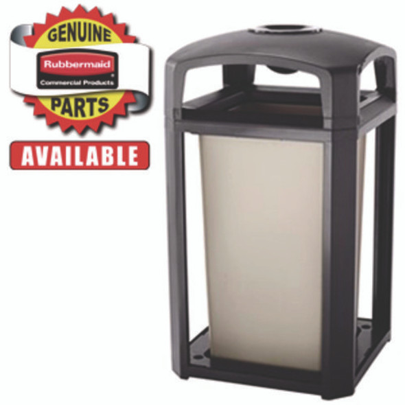 Dome Top with Hole for Waste Receptacle, 25.5" x 25.5" x 9.75", Driftwood