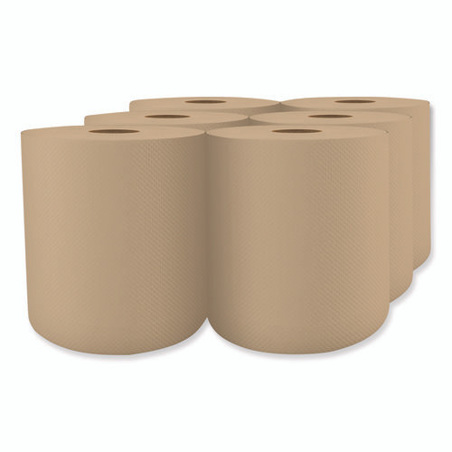 Select Roll Paper Towels, 1-Ply, 7.9" x 800 ft, Natural, 6/Carton