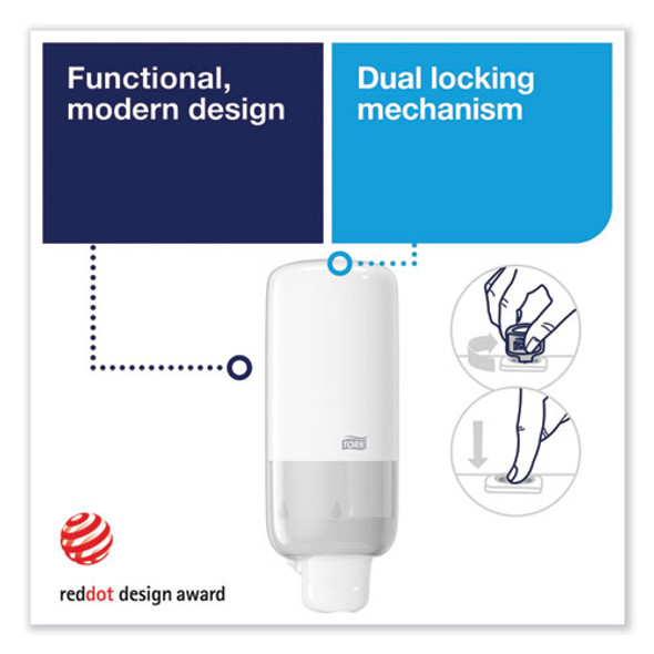 Foam Skincare Manual Dispenser, 1 L Bottle; 33 oz Bottle, 4.45 x 4.13 x 11.26, White, 4/Carton