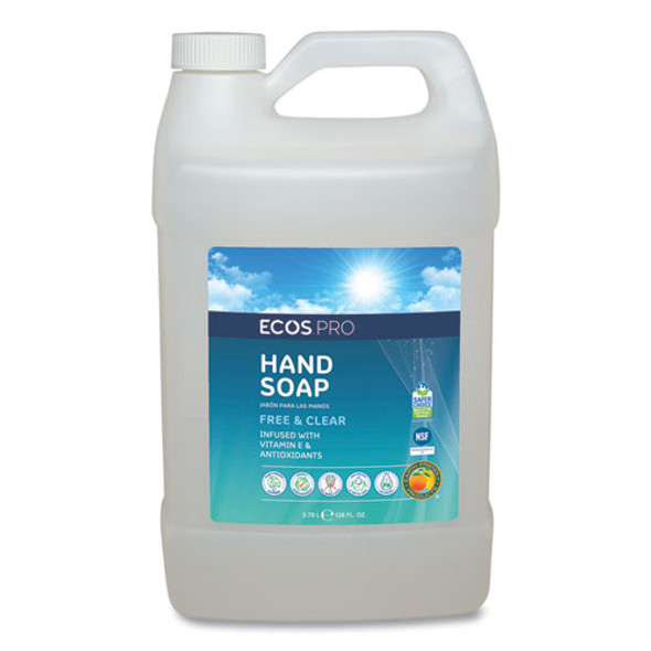 Liquid Hand Soap, Free and Clear Scent, 1 gal