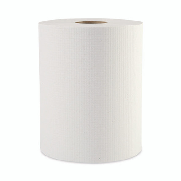Hardwound Paper Towels, 1-Ply, 8" x 600 ft, White, 2" Core, 12 Rolls/Carton Hardwound Paper Towels, 1-Ply, 8" x 600 ft, White, 2" Core, 12 Rolls/Carton