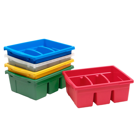 Leveled Reading Large Divided Book Tub, Yellow