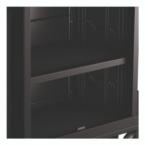 Adjustable Shelf for Suncast Commercial Full-Size Housekeeping Carts HKC1000/HKC2000, Plastic, Black